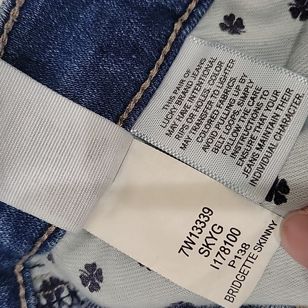 Lucky Brand Bridgette Skinny Size 2/26 - Picture 5 of 6